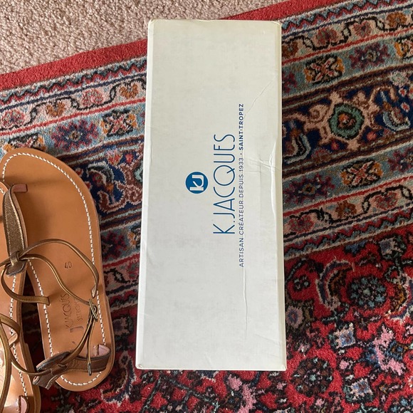 K. Jacques Bronze Buffon Grecian T-Strap Sandals 40 NWT - Picture 8 of 8